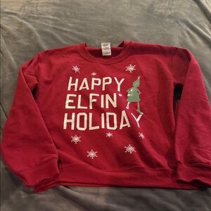 Gildan Festive Red Holiday Sweatshirt